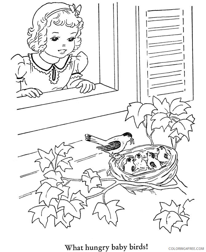 Animal Coloring Pages for Kids Printable Printable Sheets Animal book page Birds 2021 a 0291 Coloring4free
