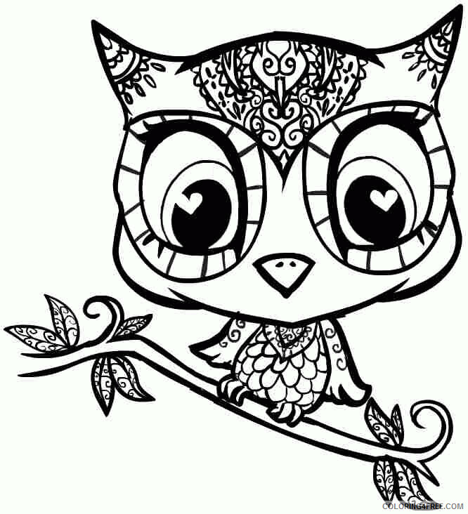 Animal Coloring Pages for Teens Printable Sheets Animal Owl Sheets Printable 2021 a 0348 Coloring4free