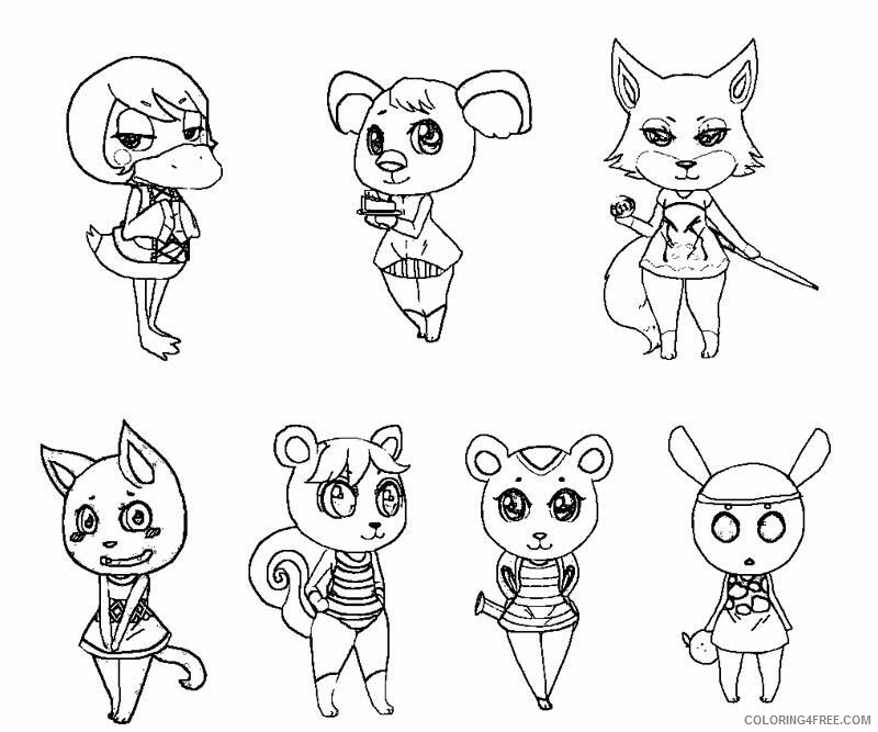 Animal Crossing Coloring Pages Printable Sheets 2 Animal Crossing Page 2021 a 0481 Coloring4free
