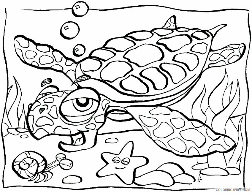 Animal Habitat Coloring Pages Printable Sheets Of Sea Animals 2021 a 0502 Coloring4free