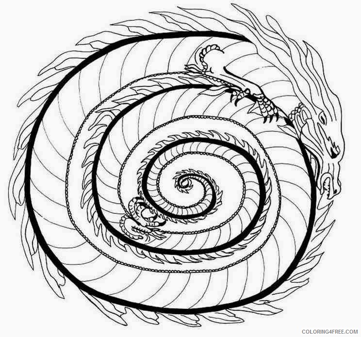 Animal Mandala Coloring Pages Printable Sheets celtic animals Colouring page 2021 a 0526 Coloring4free