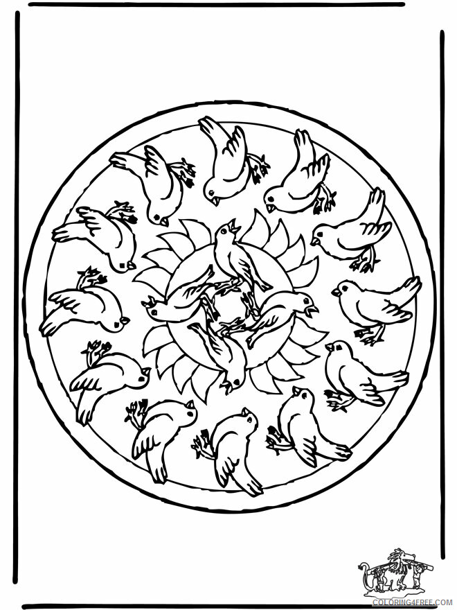 Animal Mandalas Printable Sheets Mandala birds Animal mandalas jpg 2021 a 0553 Coloring4free