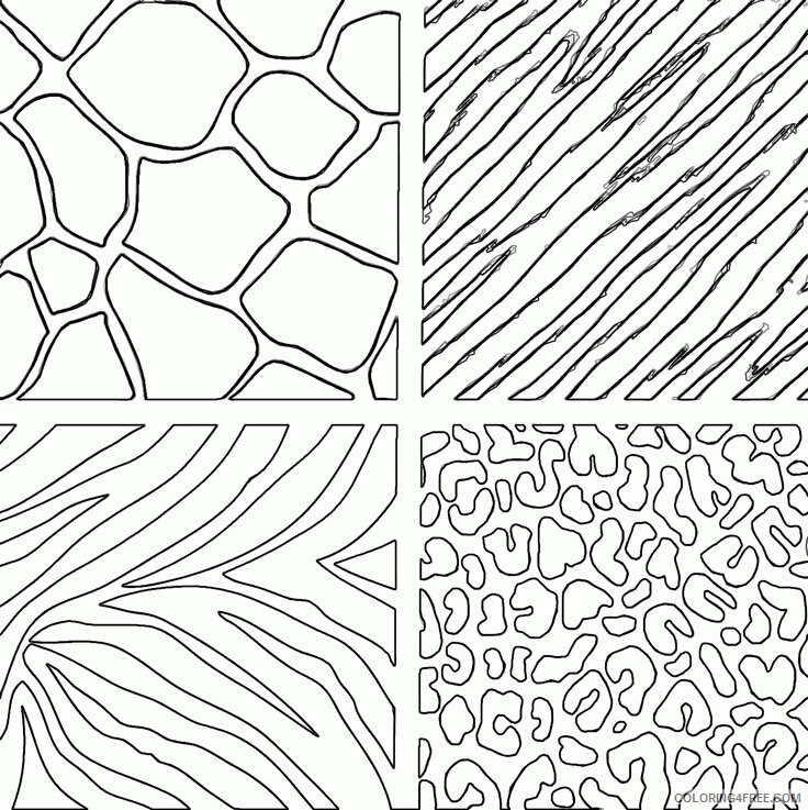 Animal Print Pictures Printable Sheets animal print transfer pages 2021 a 0730 Coloring4free