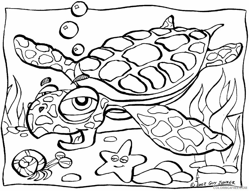 Animal Printable Coloring Pages Printable Sheets Sea Turtle page Animals 2021 a 0765 Coloring4free