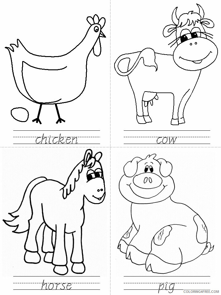 Animal Printables Printable Sheets On the Farm activity worksheet 2021 a 0784 Coloring4free