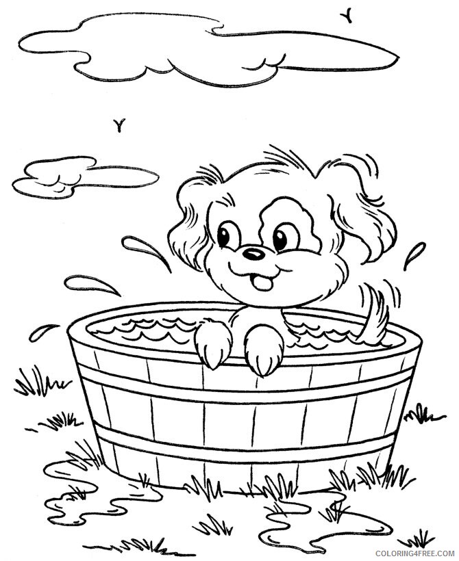 Animal Printables Printable Sheets Printable puppy pictures 082 2021 a 0787 Coloring4free