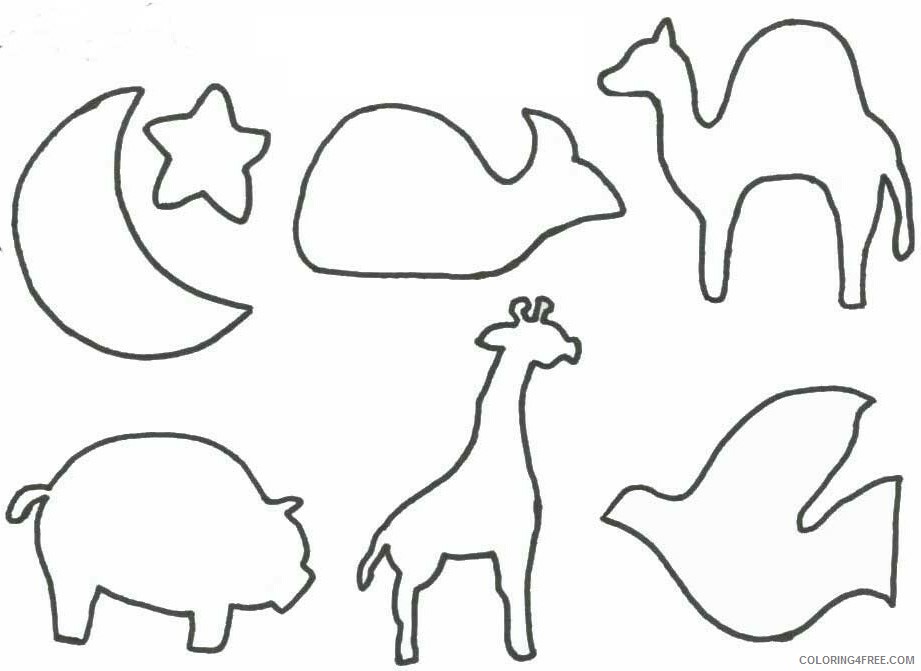 Animal Shapes to Cut Out Printable Sheets Animal Shapes to Cut Out 2021 a 0825 Coloring4free