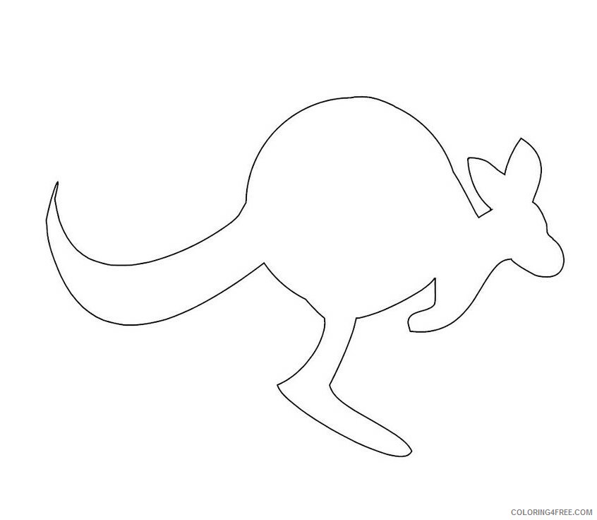 Animal Shapes to Cut Out Printable Sheets Kangaroo Shape Cut Out jpg 2021 a 0837 Coloring4free