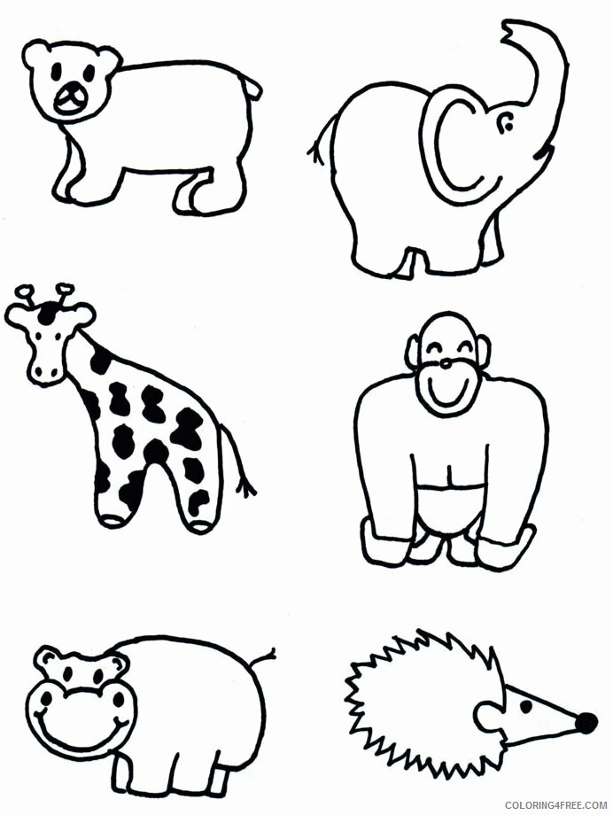 Animal Shapes to Cut Out Printable Sheets Toddler Programs Chapter TSLAC 1 2021 a 0841 Coloring4free