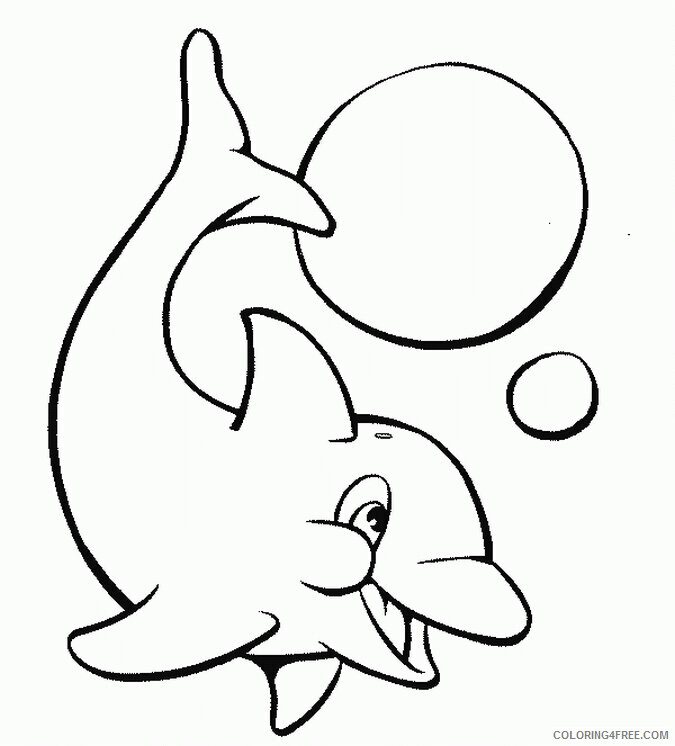 Animals Cartoons for Kids Printable Sheets Free Of Dolphins 2021 a 0924 Coloring4free