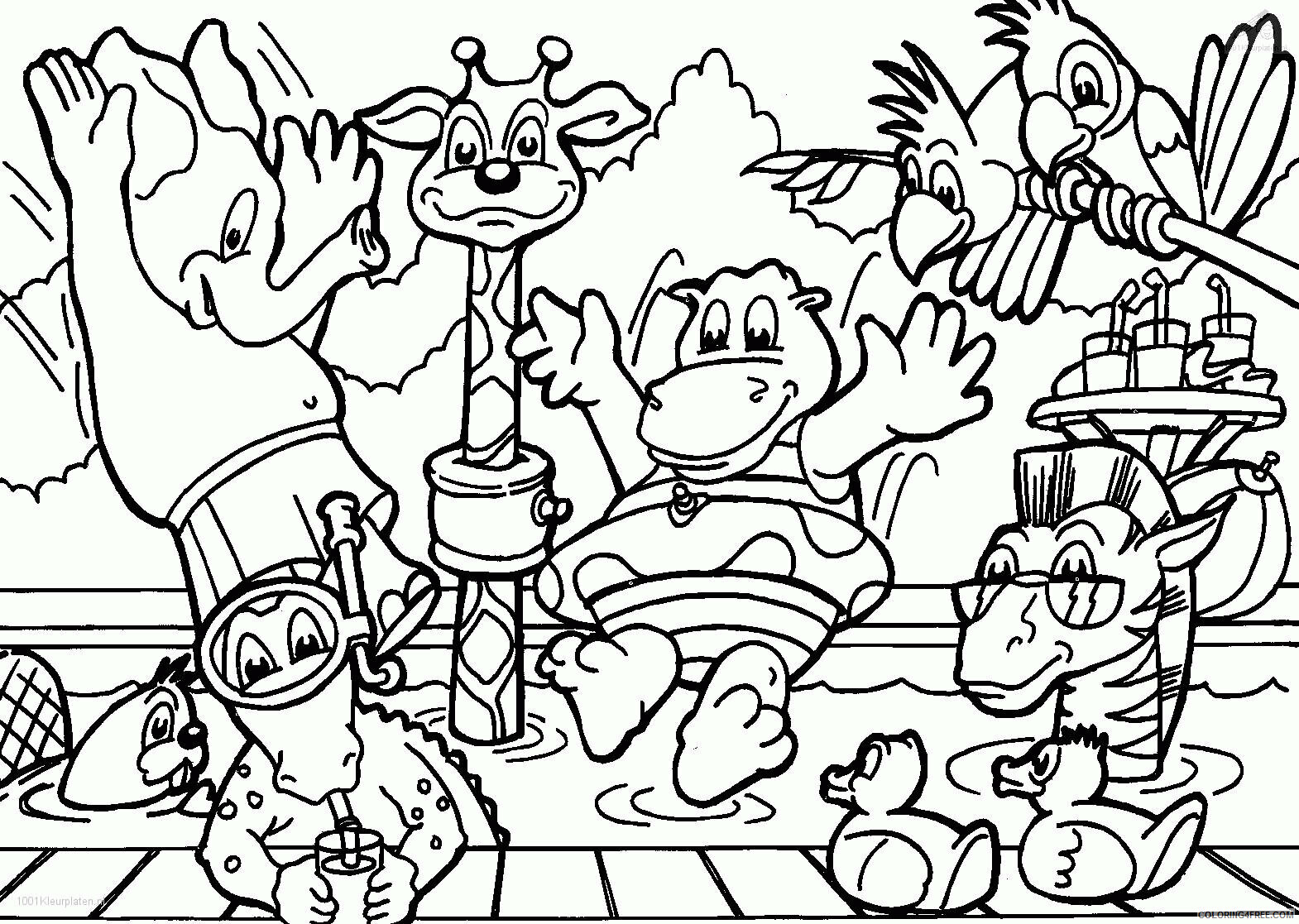 Animals Coloring Pages Free Printable Sheets animal printables High 2021 a 0966 Coloring4free