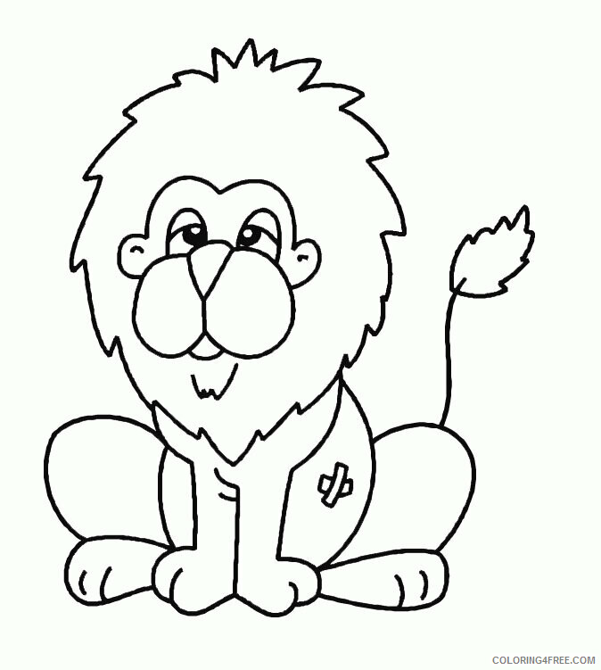 Animals Coloring Pages Printable Printable Sheets Page Of Animals Lion 2021 a 0999 Coloring4free