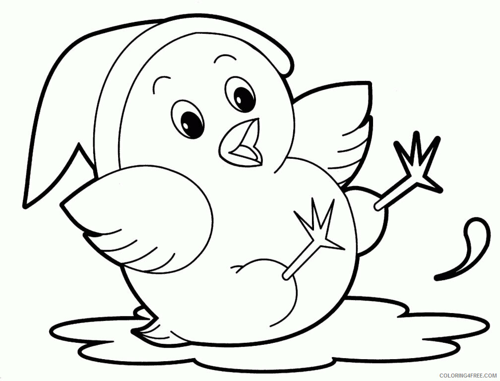 Animals Kids Coloring Pages Printable Sheets Animals for babies 2021 a 1025 Coloring4free