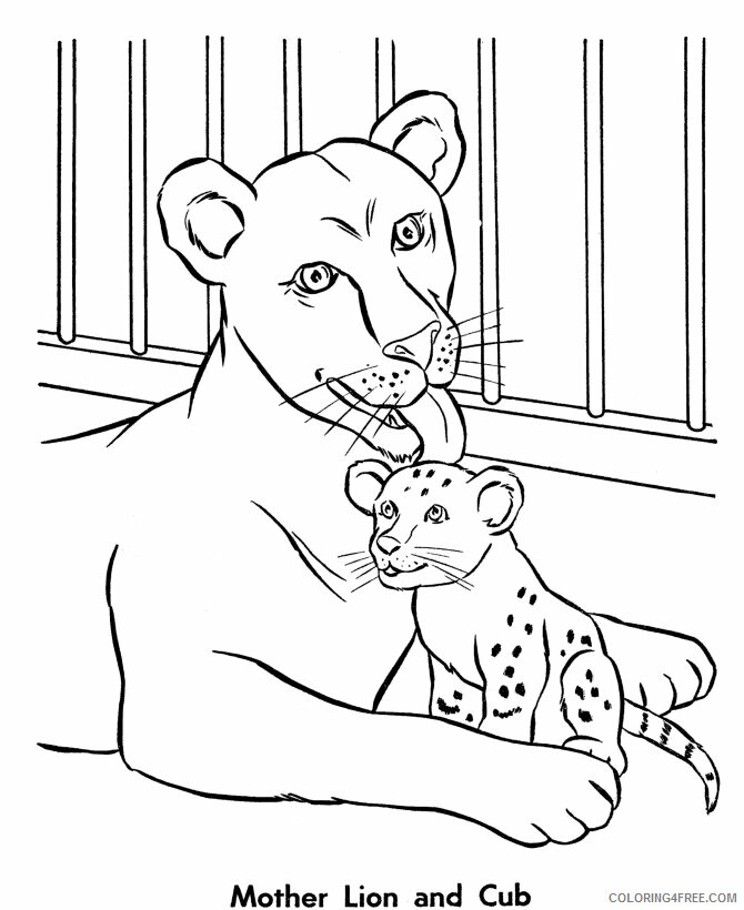 Animals Pictures for Kids to Color Printable Sheets Zoo Animal Pictures For Kids 2021 a Coloring4free