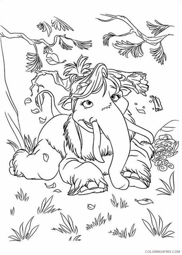 Animals of the Ice Age Coloring Pages Printable Sheets 11 Pics of Ice Age 2021 a 1053 Coloring4free