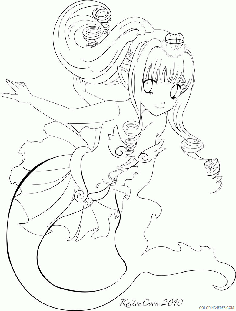 Anime Blue Mermaid Coloring Pages Sheets Beautiful Anime Mermaid Related Keywords 2021 a Coloring4free