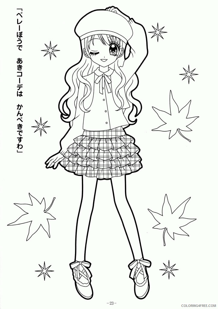 Anime Coloring Book Pages Printable Sheets anime colouring for kids 2021 a 1303 Coloring4free