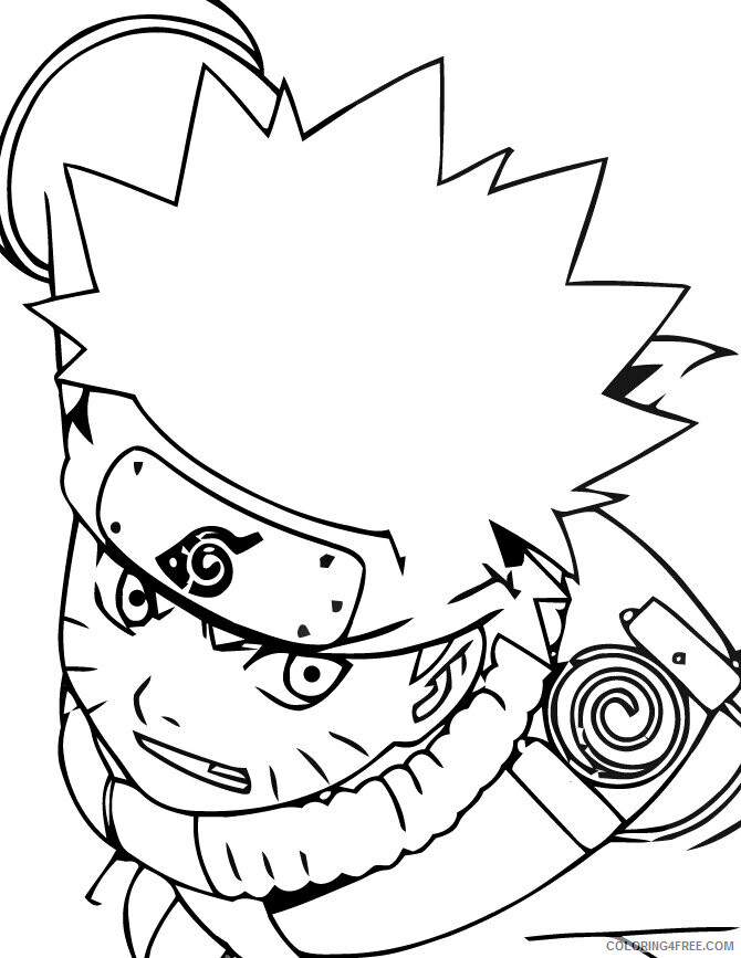 Anime Coloring Books Printable Sheets Cool Naruto Anime Page 2021 a 1318 Coloring4free