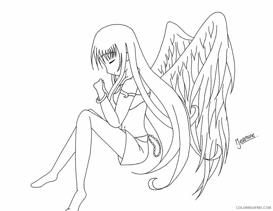 Anime Girl Coloring Pages Printable Sheets Anime Girl Free 2021 a 1374 Coloring4free