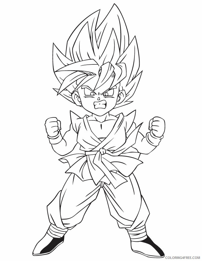 Anime Lineart Coloring Pages Printable Sheets Anime Dragon Ball Z Coloring 2021 a 1416 Coloring4free