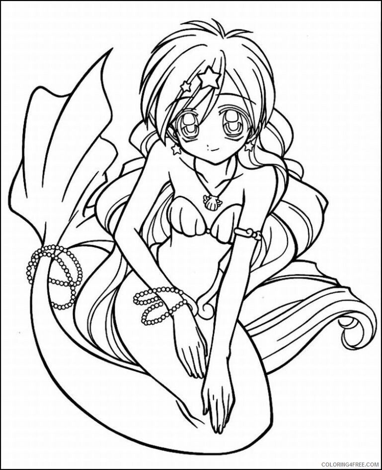 Anime Mermaid Coloring Pages Printable Sheets Anime mermaid jpg 2021 a 1423 Coloring4free