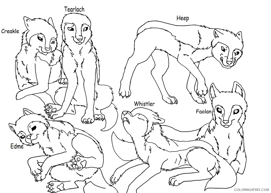 Anime Wolf Coloring Pages Printable Sheets The gnaw wolves by Midnightflaze 2021 a 1438 Coloring4free