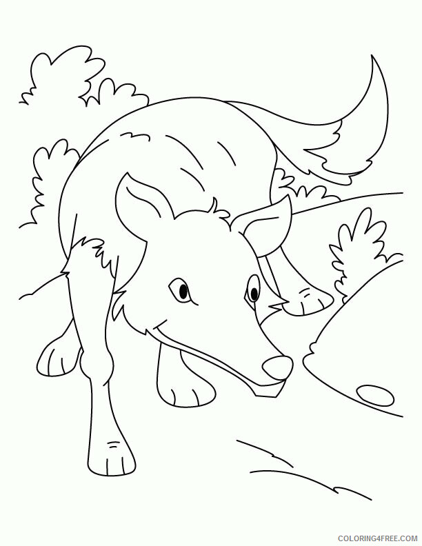 Anime Wolf Coloring Pages Printable Sheets Wolf Ready To Hunt Coloring 2021 A 1440 Coloring4free Coloring4free Com