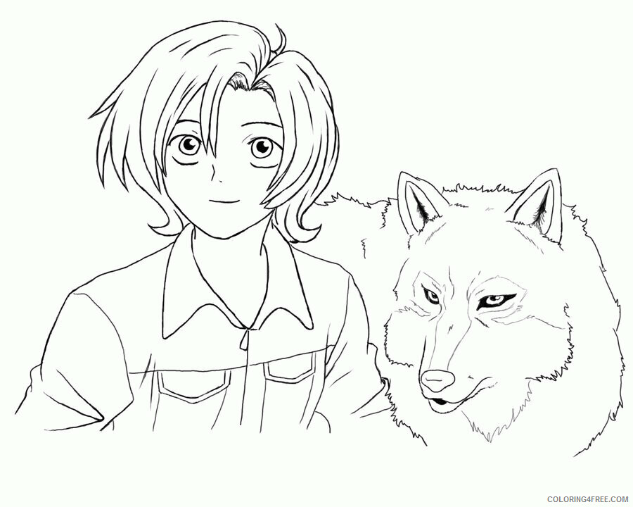 Anime Wolf Pack Coloring Pages Printable Sheets 13 Pics of Wolfs Rain 2021 a 1444 Coloring4free
