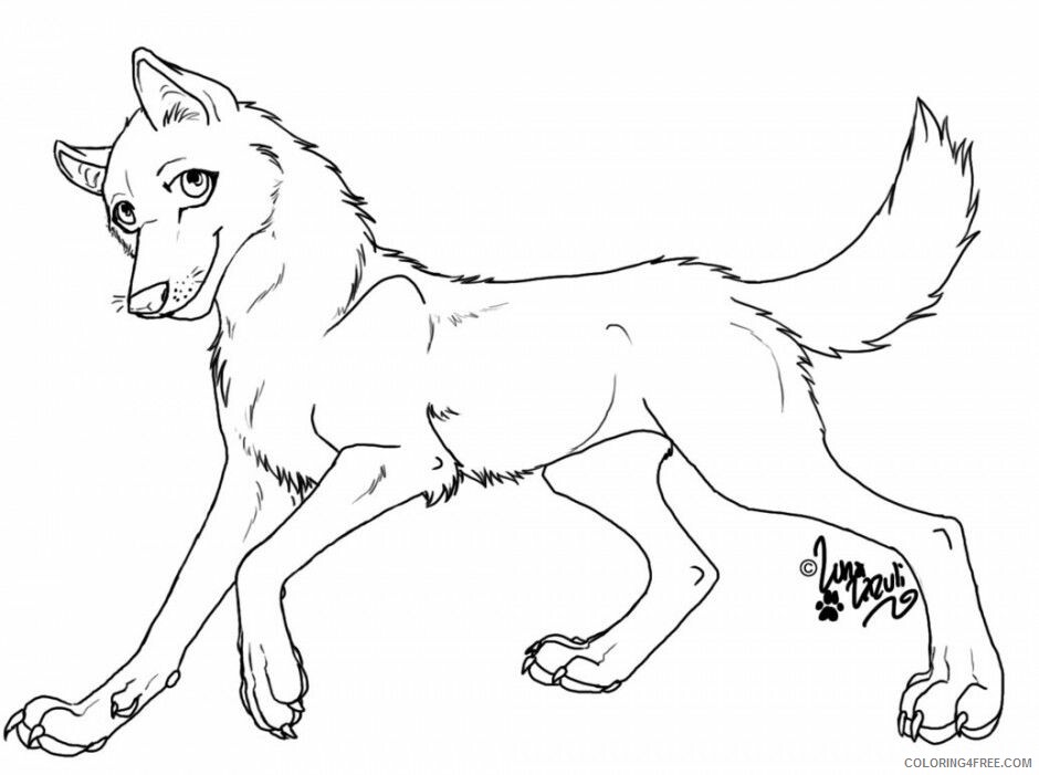 Anime Wolf Pack Coloring Pages Printable Sheets Wolf Pack Wolf 2021 a 1458 Coloring4free