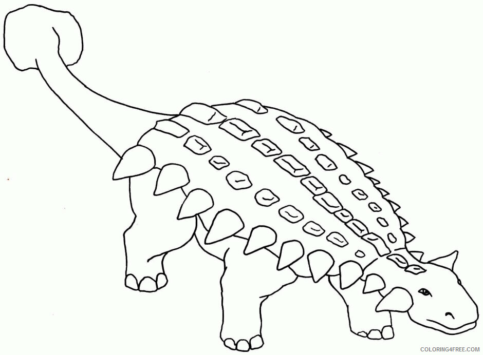 Ankylosaurus Coloring Page Printable Sheets Baby Dinosaur Baby 2021 a 1463 Coloring4free