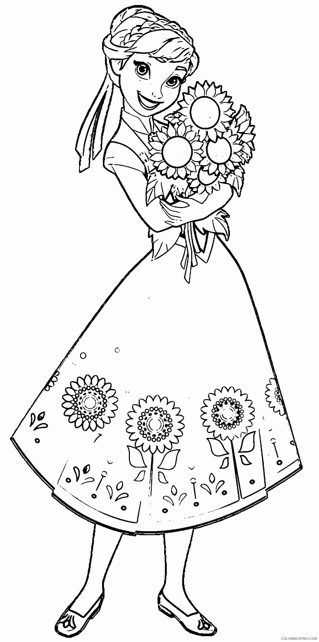 Anna Frozen Coloring Pages Printable Sheets Anna Frozen 2021 a 1492 Coloring4free
