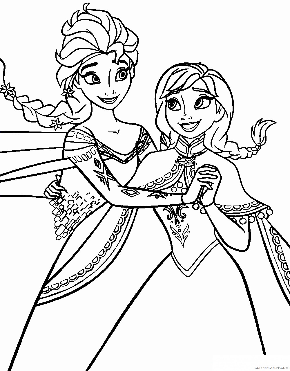 Anna Frozen Coloring Pages Printable Sheets Anna Frozen Page New 2021 a 1489 Coloring4free