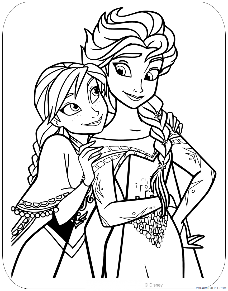 Anna Frozen Coloring Pages Printable Sheets Disneys Frozen 2 2021 a 1500 Coloring4free