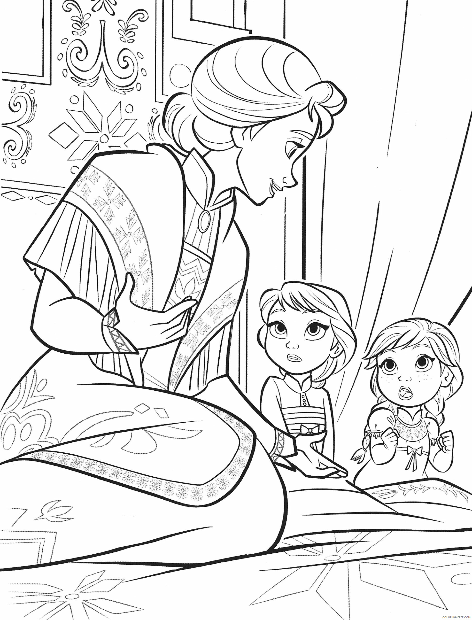 Anna Frozen Coloring Pages Printable Sheets Frozen 2 Elsa and Anna 2021 a 1511 Coloring4free