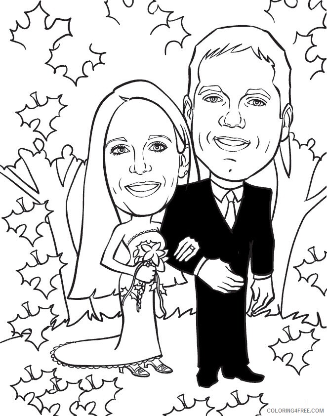 Anniversary Coloring Pages Caricatures and Cartoons Couple Anniversary 2021 a 1527 Coloring4free