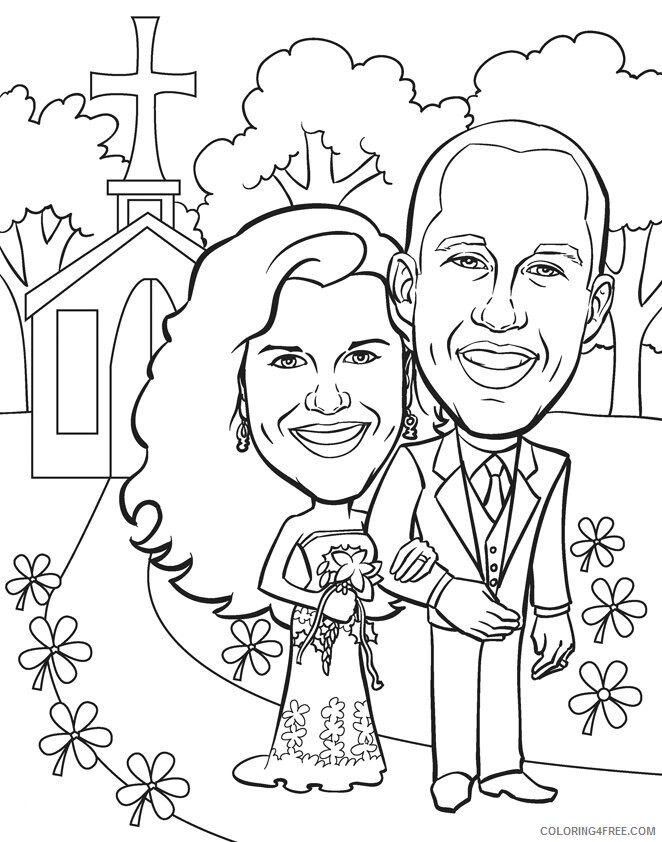 Anniversary Coloring Pages Caricatures and Cartoons Couple Anniversary 2021 a 1528 Coloring4free