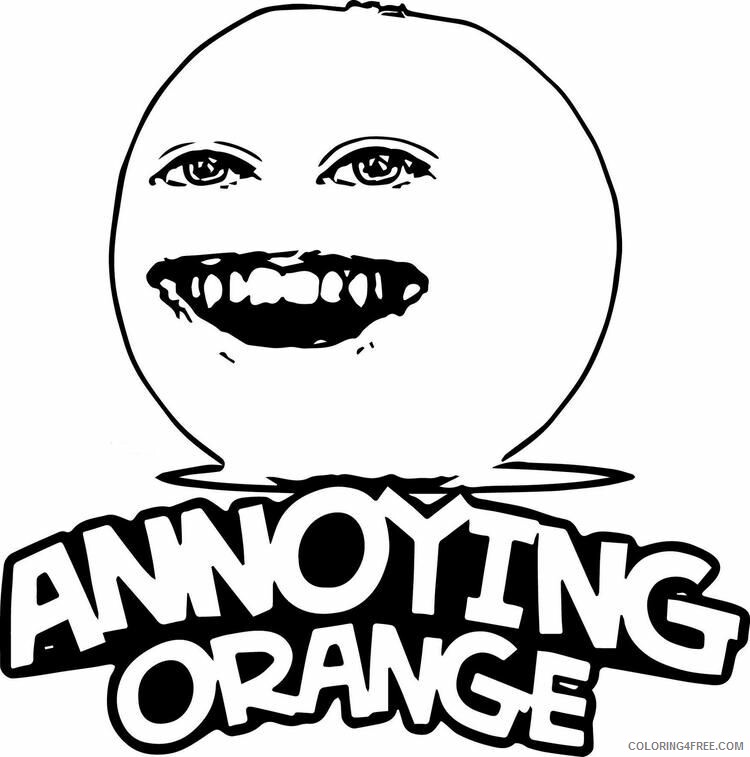 Annoying Orange Coloring Pages Printable Sheets annoying orange 1 jpg 2021 a 1530 Coloring4free