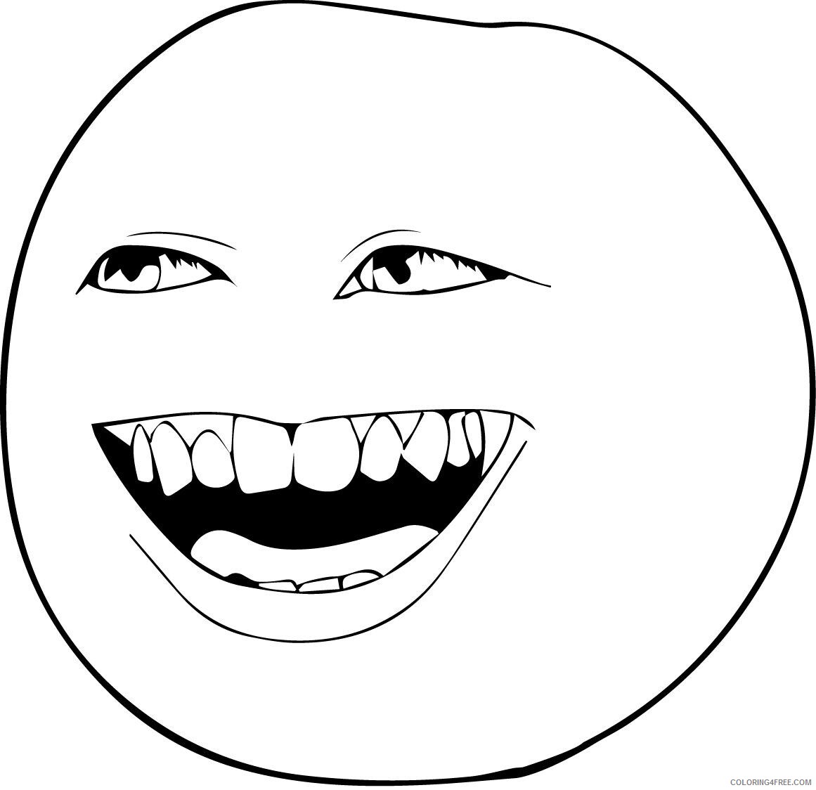 Annoying Orange Coloring Pages Printable Sheets annoying orange 5 jpg 2021 a 1534 Coloring4free