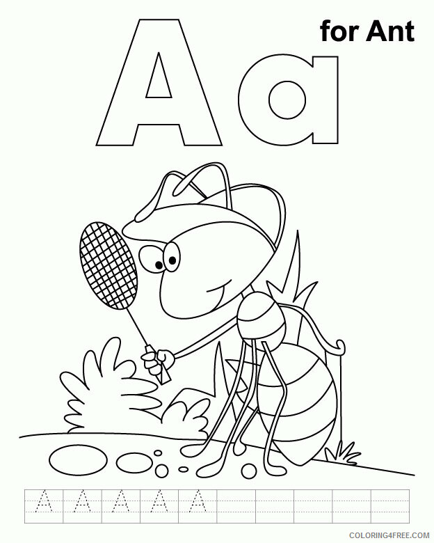Ant Coloring Page Printable Sheets A for ant page 2021 a 1560 Coloring4free