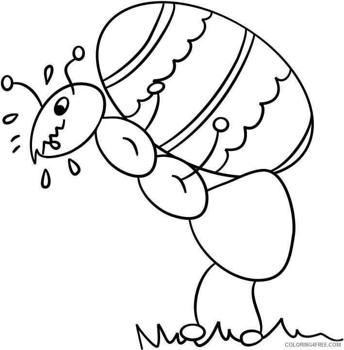 Ant Coloring Page Printable Sheets Free Printable Ant Pages 2021 a 1573 Coloring4free