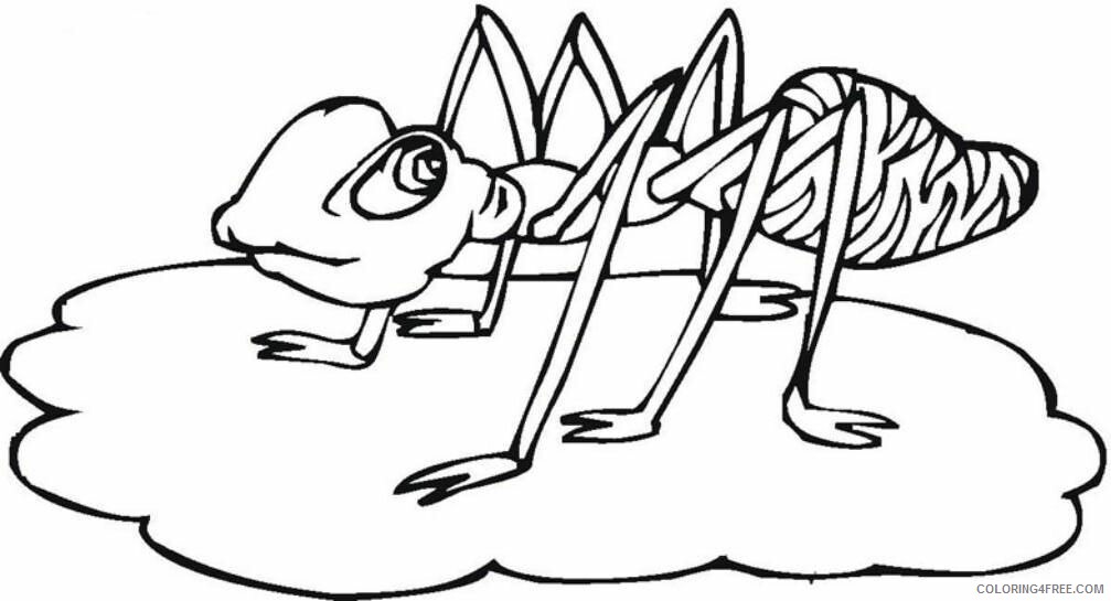 Ant Coloring Page Printable Sheets Free Printable Ant Pages 2021 a 1574 Coloring4free