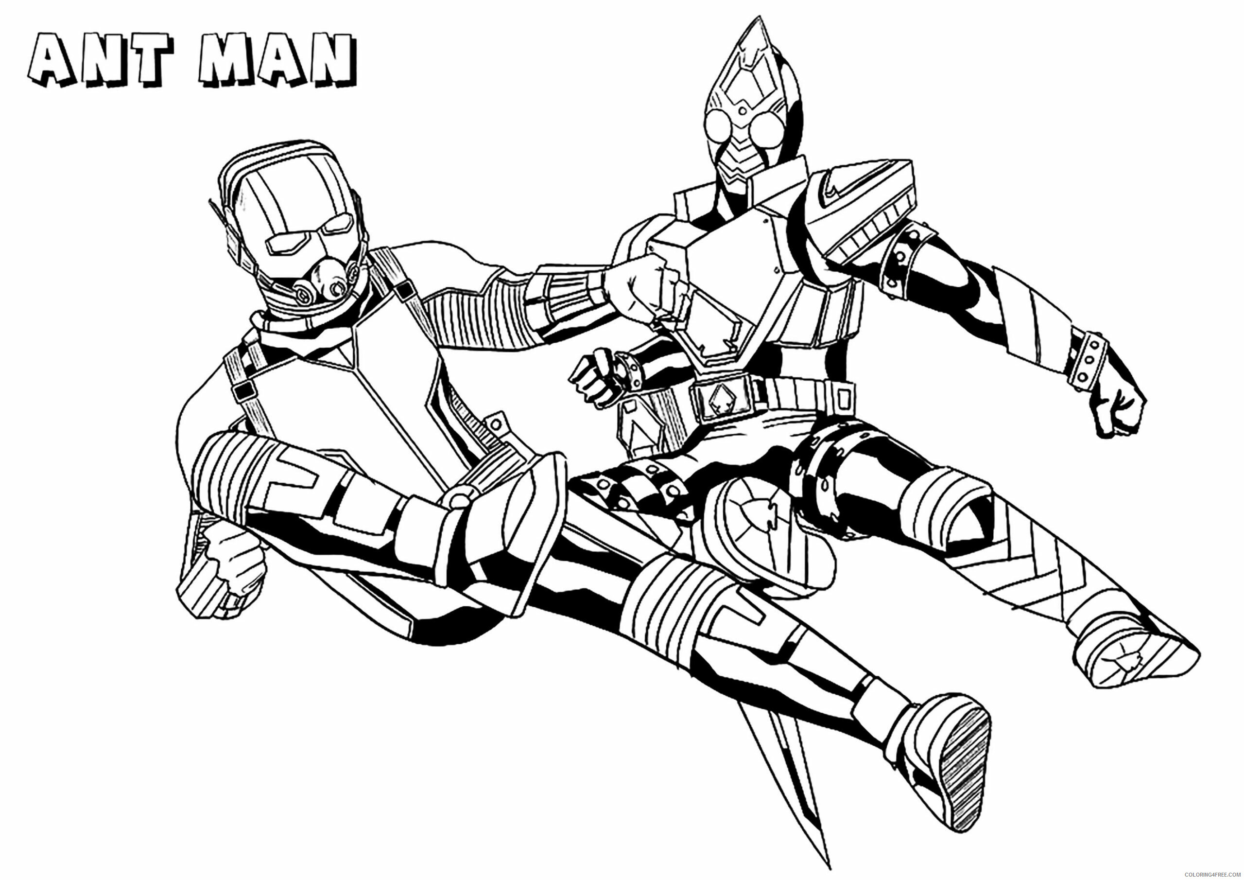 Ant Man Coloring Pages Printable Sheets Ant Man Ant Man Kids 2021 a 1582 Coloring4free