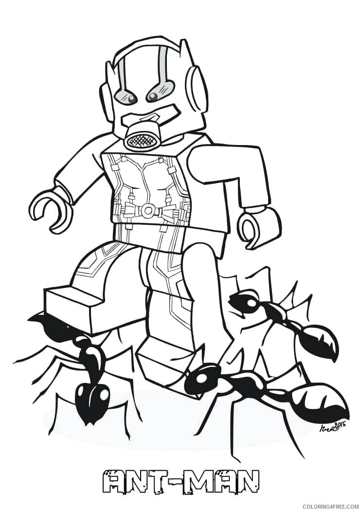 Ant Man Coloring Pages Printable Sheets Ant Man Best 2021 a 1587 Coloring4free