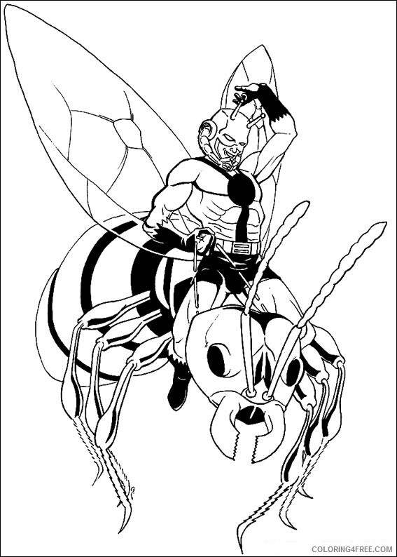 Ant Man Coloring Pages Printable Sheets Ant Man on 2021 a 1590 Coloring4free