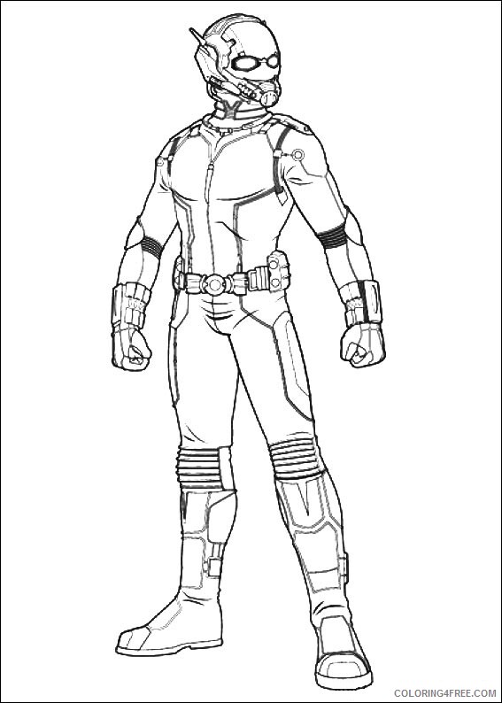 Ant Man Coloring Pages Printable Sheets Ant Man on 2021 a 1591 Coloring4free