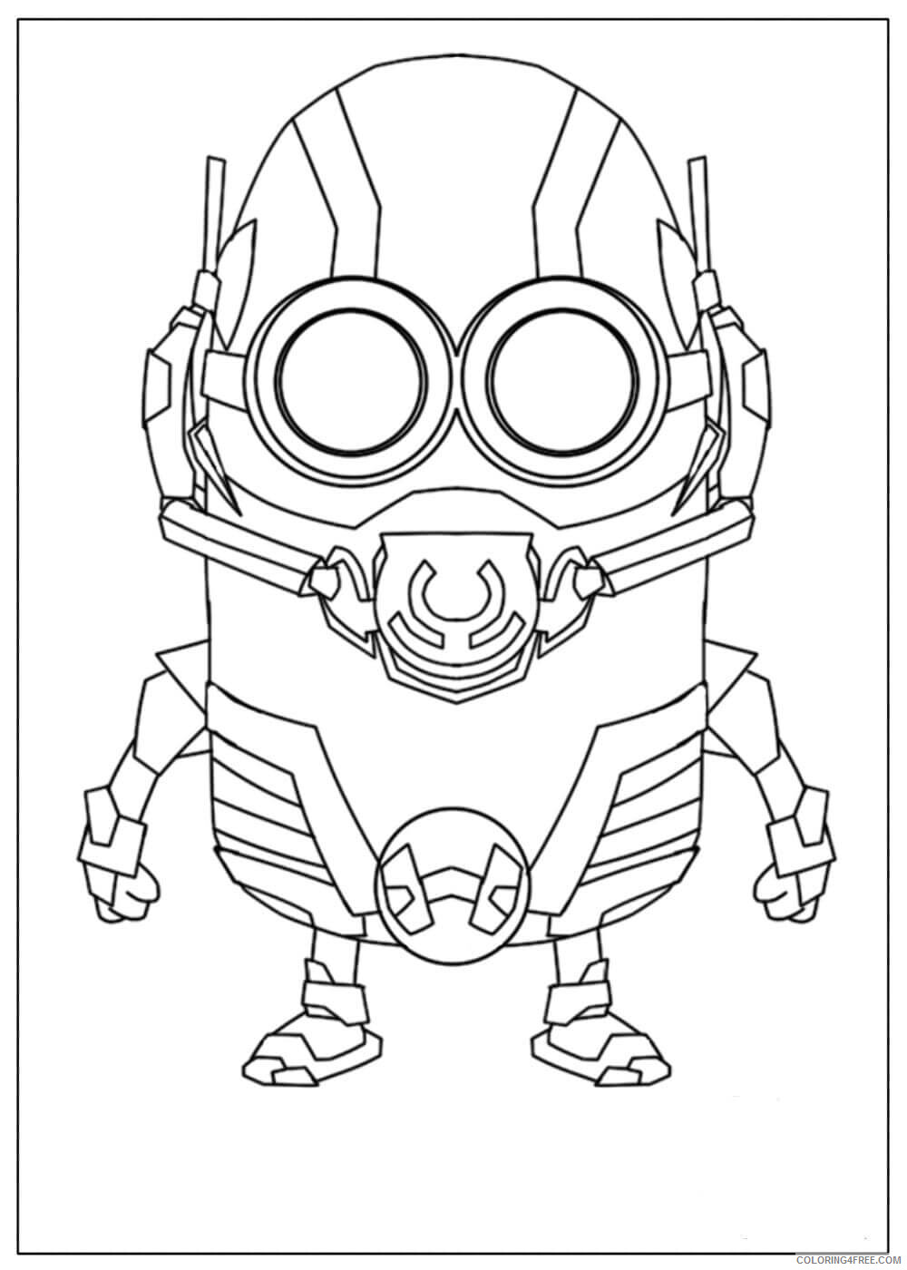 Ant Man Coloring Pages Printable Sheets Free Printable Ant Man Coloring 2021 a 1594 Coloring4free