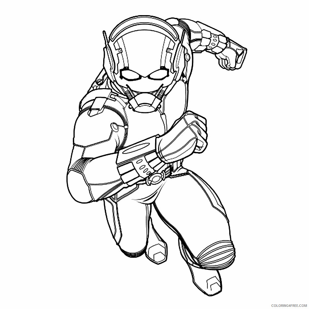 Ant Man Coloring Pages Printable Sheets ant man 0009 pages 2021 a 1592 Coloring4free