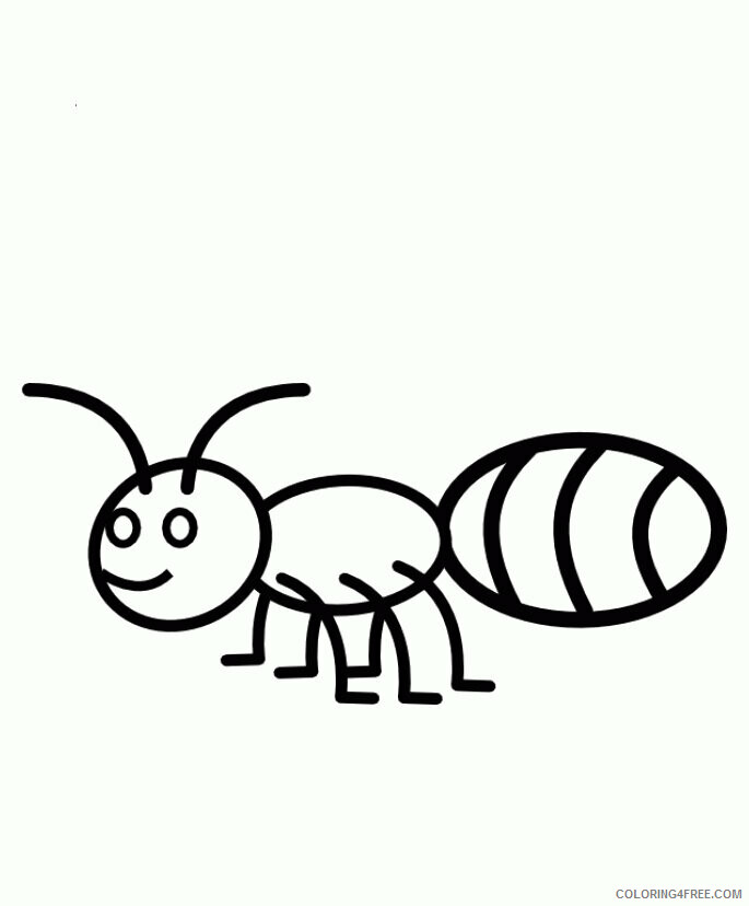 Ant Pictures for Kids Printable Sheets Animal Ant For Kids 2021 a 1601 Coloring4free