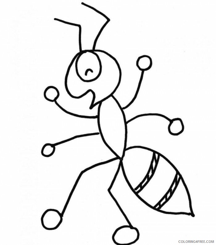 Ant Pictures for Kids Printable Sheets Ant Free 99coloring 2021 a 1607 Coloring4free