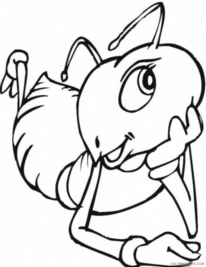 Ant Pictures for Kids Printable Sheets Go To The Ant Coloring 2021 a 1624 Coloring4free
